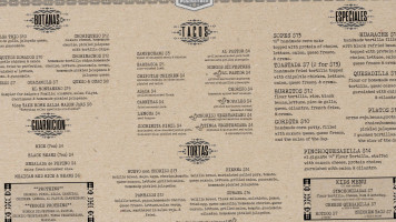 El Pincho Taco menu