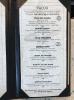 Papi's Taqueria menu