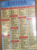 Pizzeria Fortuna menu