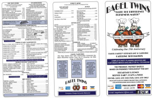 Bagel Twins menu