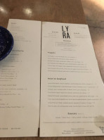 Lyra menu