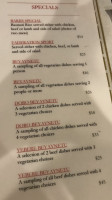 Habiba's Ethiopian Kitchen menu