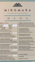 Miromara Kaş menu