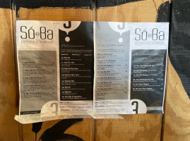 So B.a. Vietnamese menu