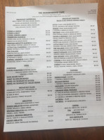 The Neighborhood Cafe menu