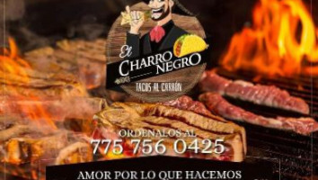 Charro Negro Tacos Al Carbón food