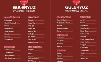 Güleryüz Etliekmek Izgara menu