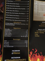 El Balcon menu