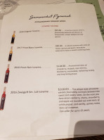 Summerhill Pyramid Winery menu