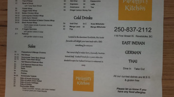 Paramjit's Kitchen menu