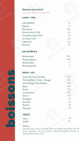 Du Centre Sportif menu