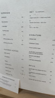 Maru Coffee menu