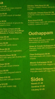 Dosa Curry Garden menu