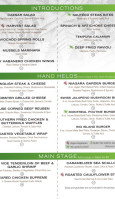 The Karma Kameleon Gastropub menu