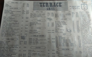 Terracce Grill menu