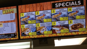 Sir Donair & Pizza Ltd menu