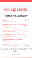 Tacos Tijuana menu