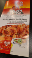 Golden National Family Restaurant menu