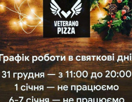 Veterano Pizza food