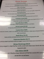 Pablito's Taqueria menu