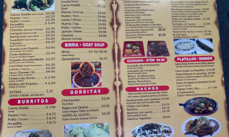 Taqueria Hacienda Tapatia menu