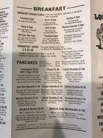 Taqueria Jaliscienses menu