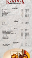 Koliba Etno Restoran menu