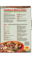 Los Portales Mexican menu