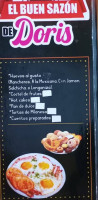 El Buen Sazón De Doris menu