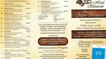 Zur Alten Brauerei menu