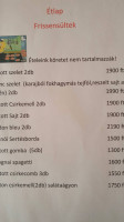 Rozsdás Rákolló Pizzéria Nagydorog menu