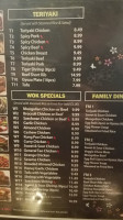 Happy Express menu