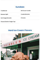 Dribbles Ice Cream menu