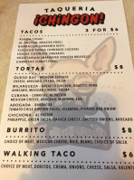 Mas Chingon menu