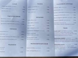 Határ Csárda menu