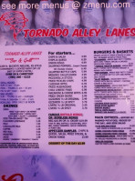 Tornado Alley menu