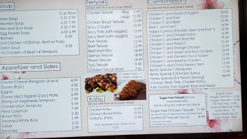 Happy At The Bay Teriyaki menu