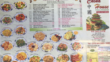 China House menu