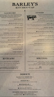 Barley’s Kitchen+Tap - Overland Park menu