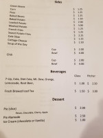 Shorty's menu