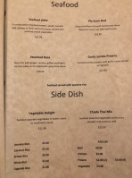 Chada Thai Fine Cuisine menu