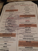 Flatlands Bourbon Bayou menu