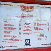 Big Bubba Burgers menu