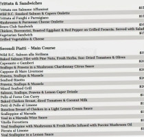 Bravo Cucina Italiano menu