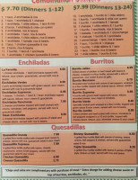 El Puerto Mexican menu