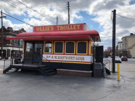 Ollie's Trolley outside