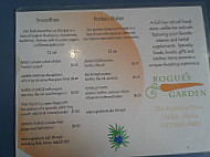 Rogue Garden menu