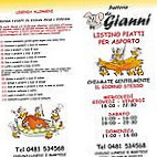 Trattoria Da Gianni menu