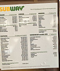 Subway menu