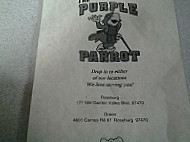 Purple Parrot menu